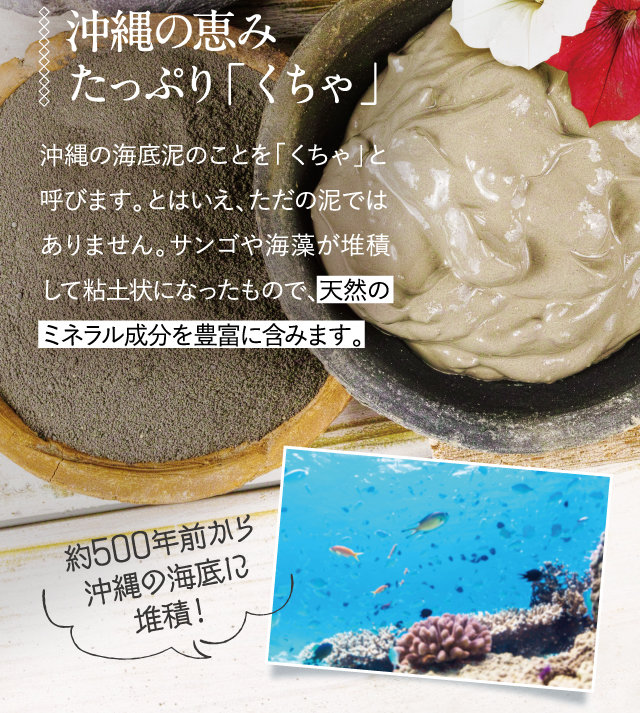 沖縄の恵み たっぷり「くちゃ」