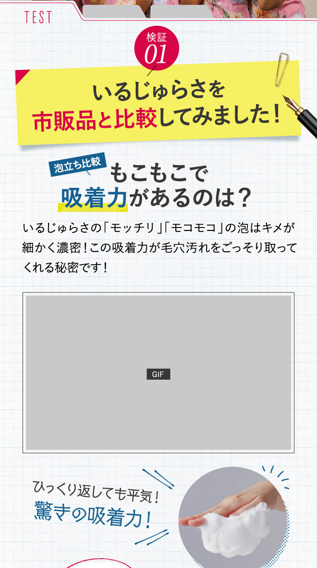 いるじゅらさを市販品と比較してみました！