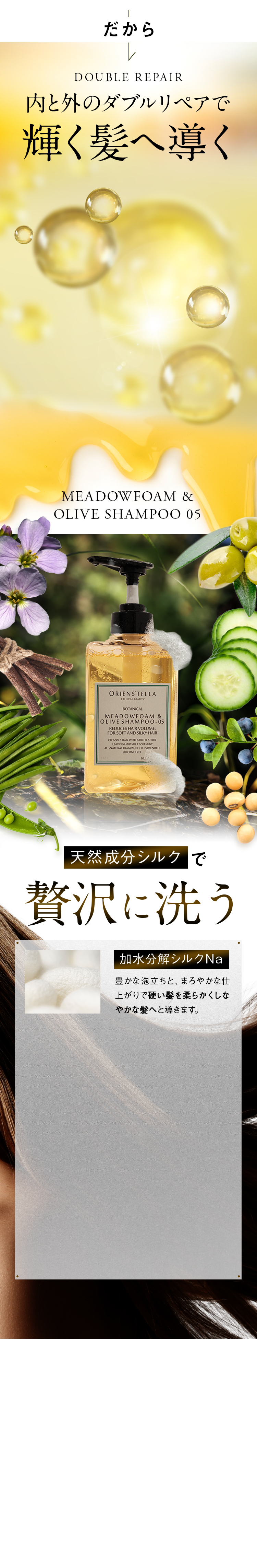 DOUBLE REPAIR だから内と外のダブルリペアで輝く髪へと導く