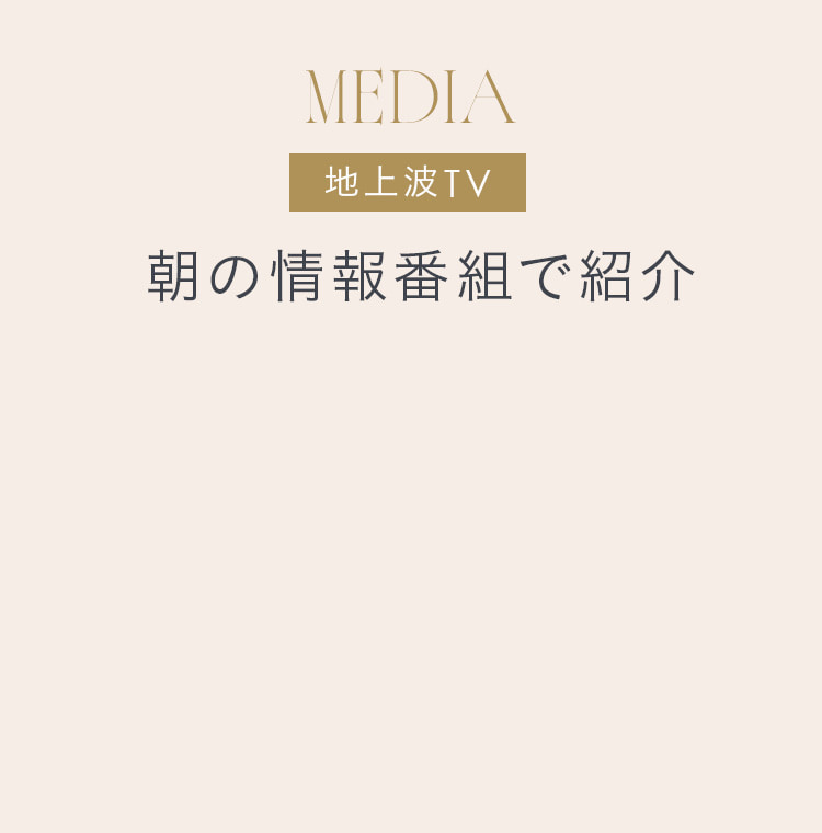朝の情報番組で紹介