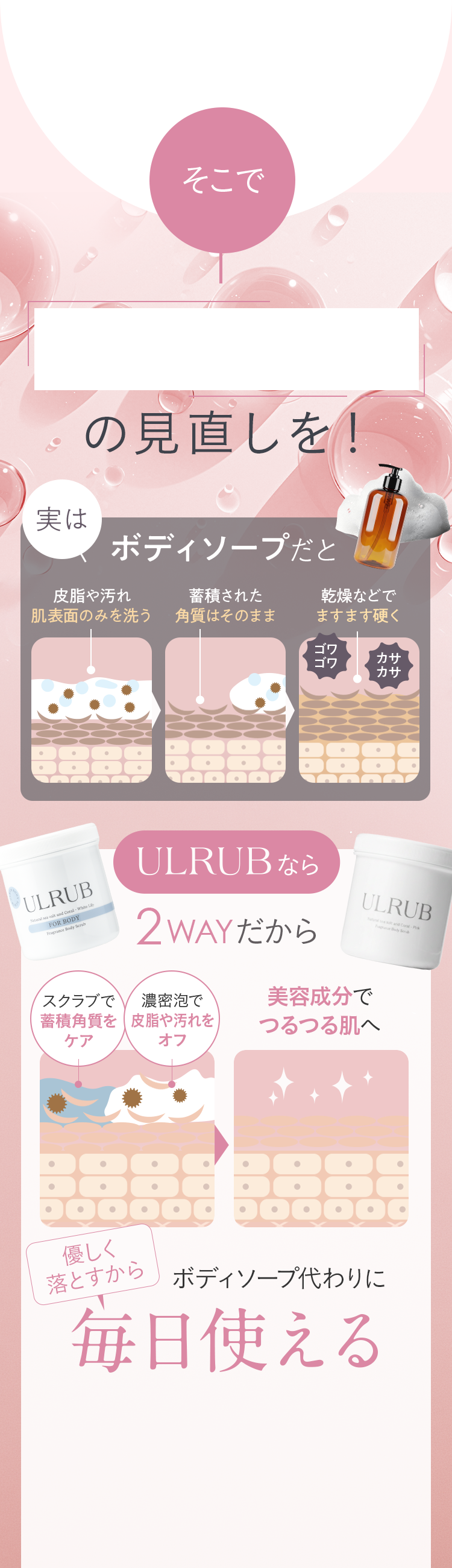 そこで 落とすケアの見直しを！
