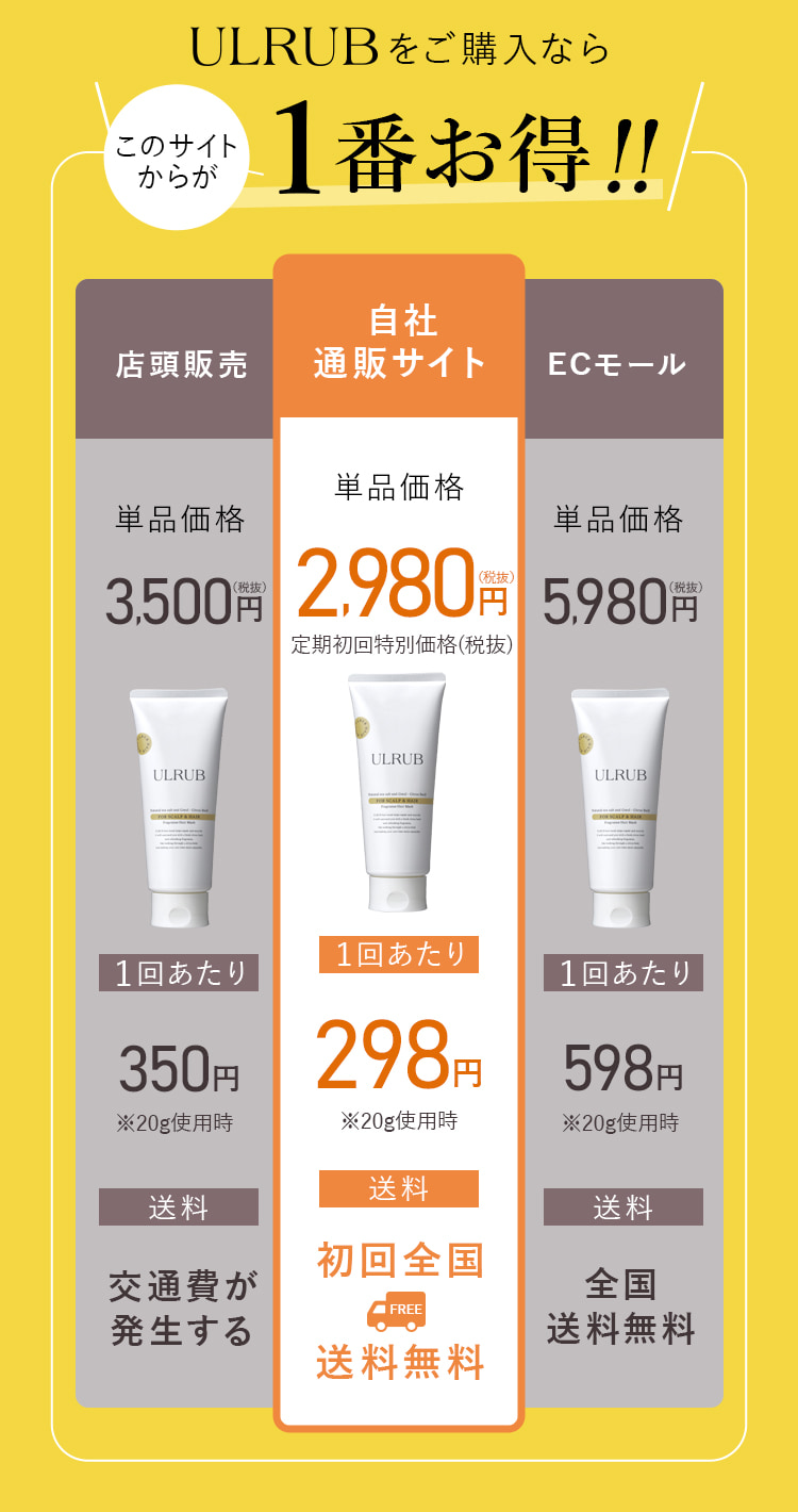 ULRUBをご購入ならこのサイトからが1番お得!!