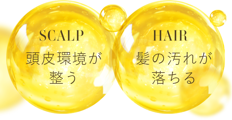 頭皮環境が整う 髪の汚れが落ちる