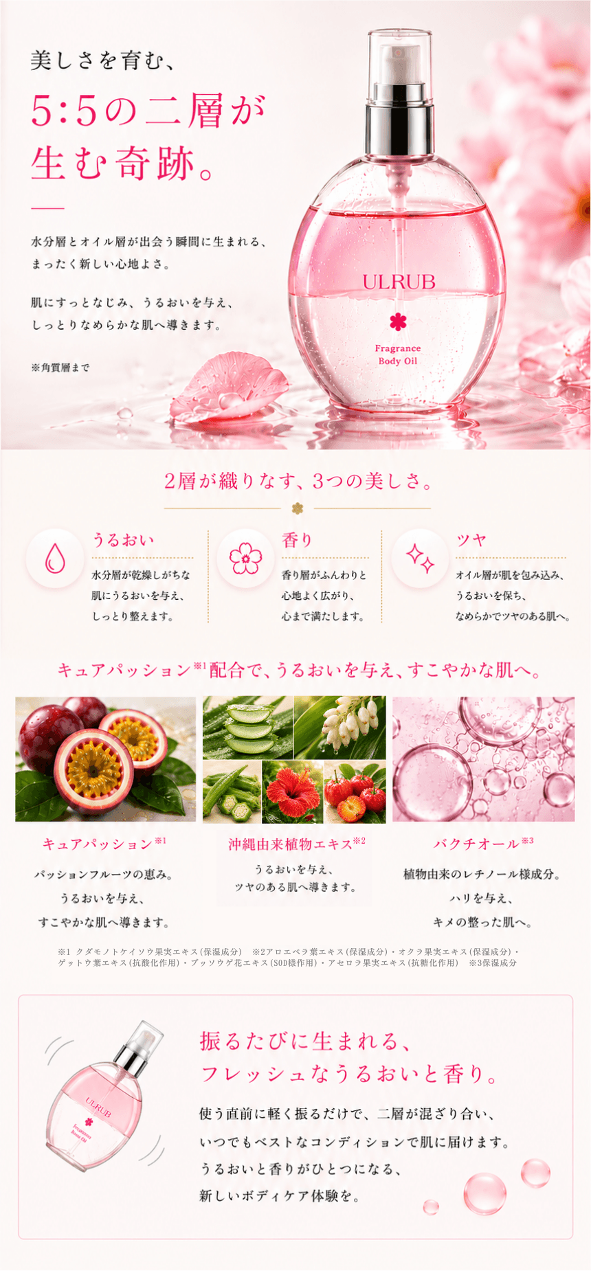 キュアパッション、沖縄由来植物エキス、バクチオール
