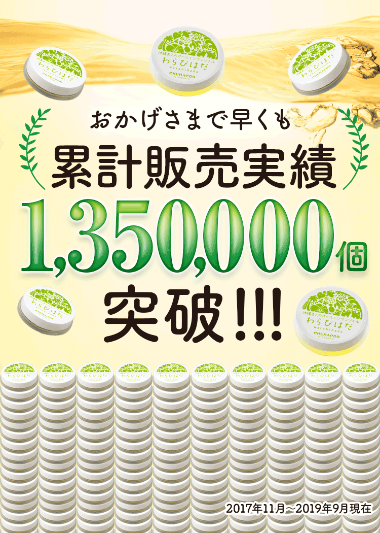 わらび肌　累計販売実績